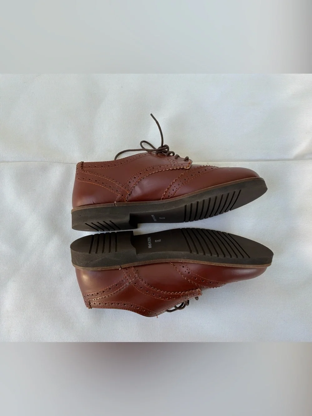 Beatrice & George Brown Oxford Shoes Youth Size 30 / US Size 12 New !!
